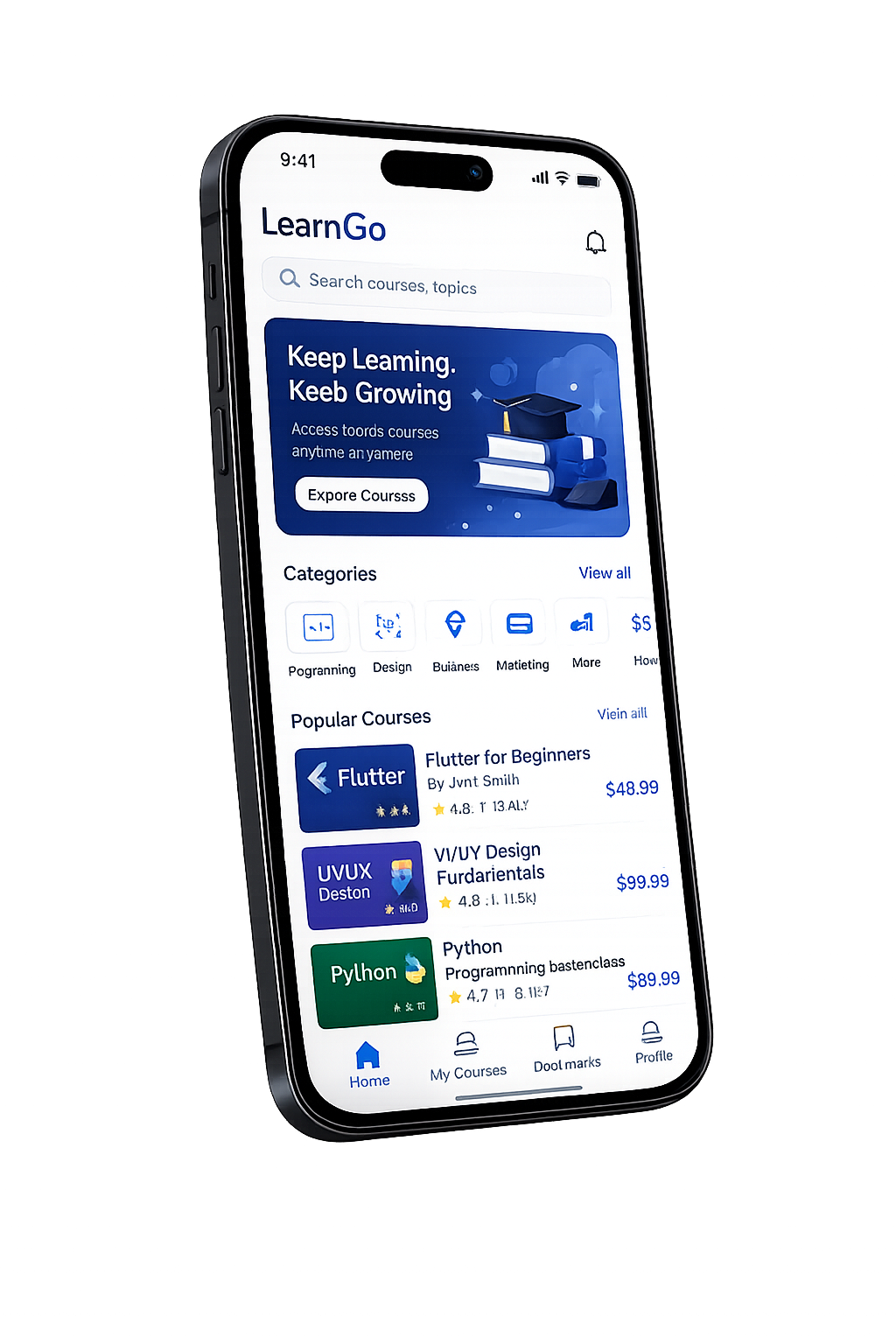 LearnGo app screen