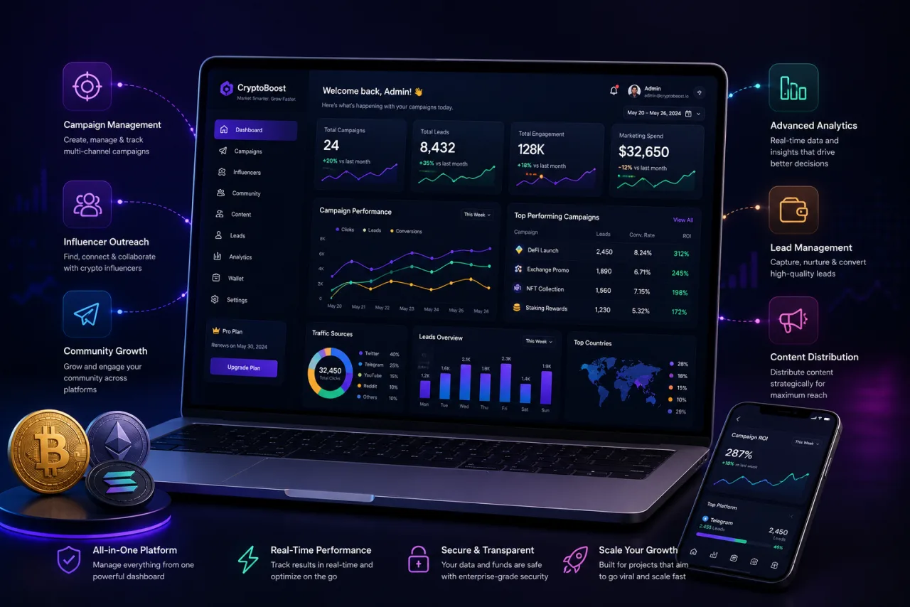 Crypto Marketing Platform — CodeHypes Case Study