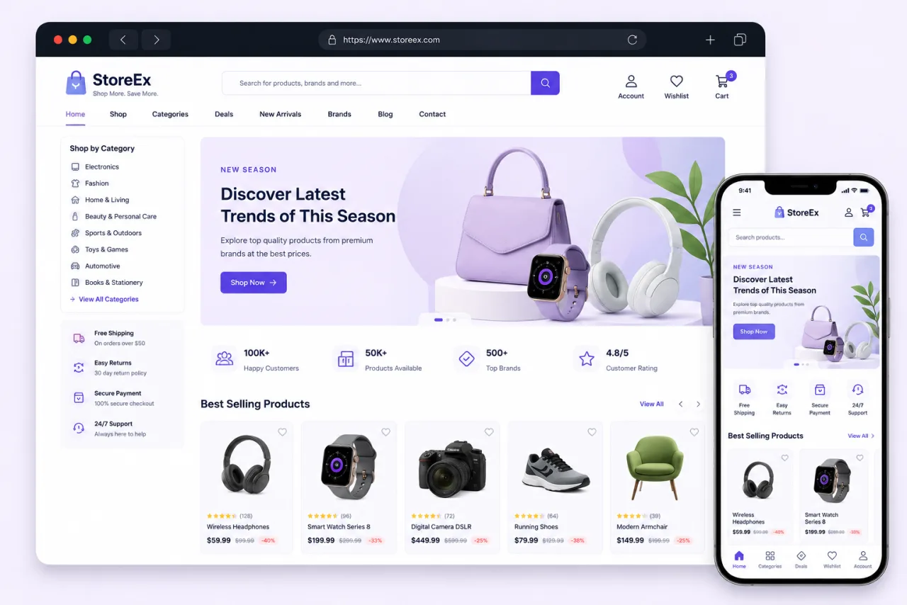 Ecommerce Store — CodeHypes redesign